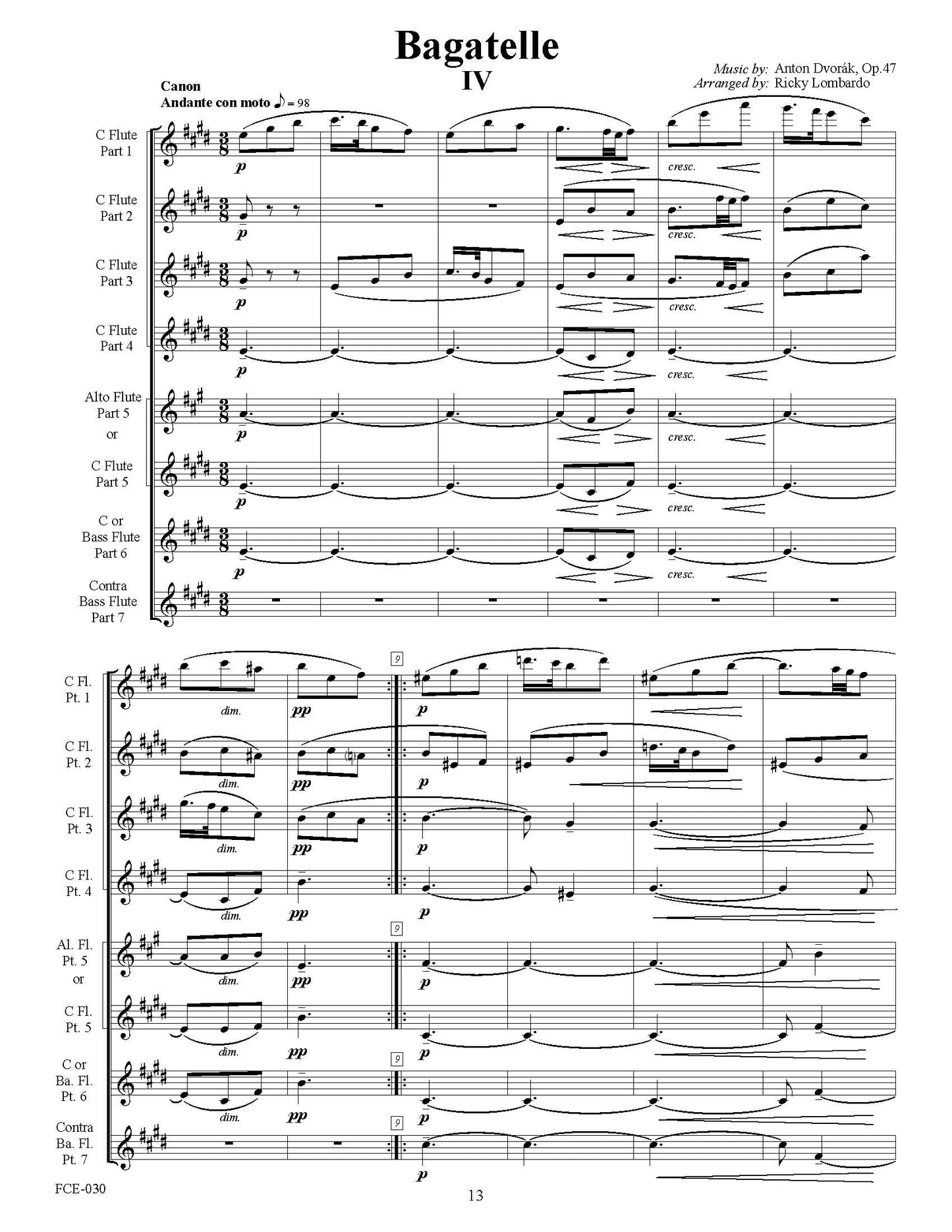 FCE-030 Bagatelles III - IV - V