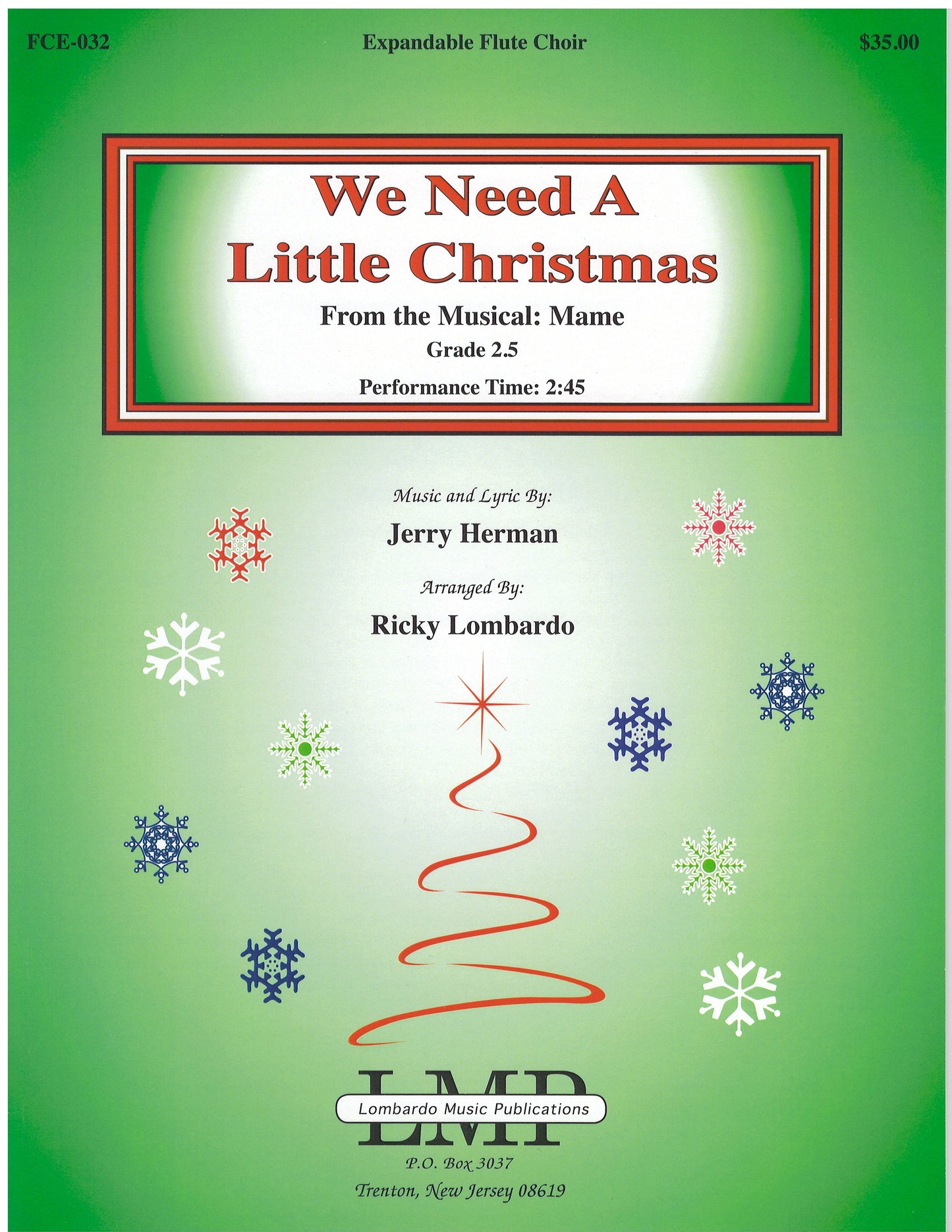 FCE-032 We Need A Little Christmas (From the Musical: Mame)