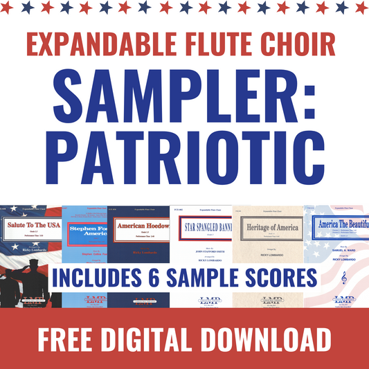 FREE Sampler: Patriotic - Expandable Flute Choir (6)