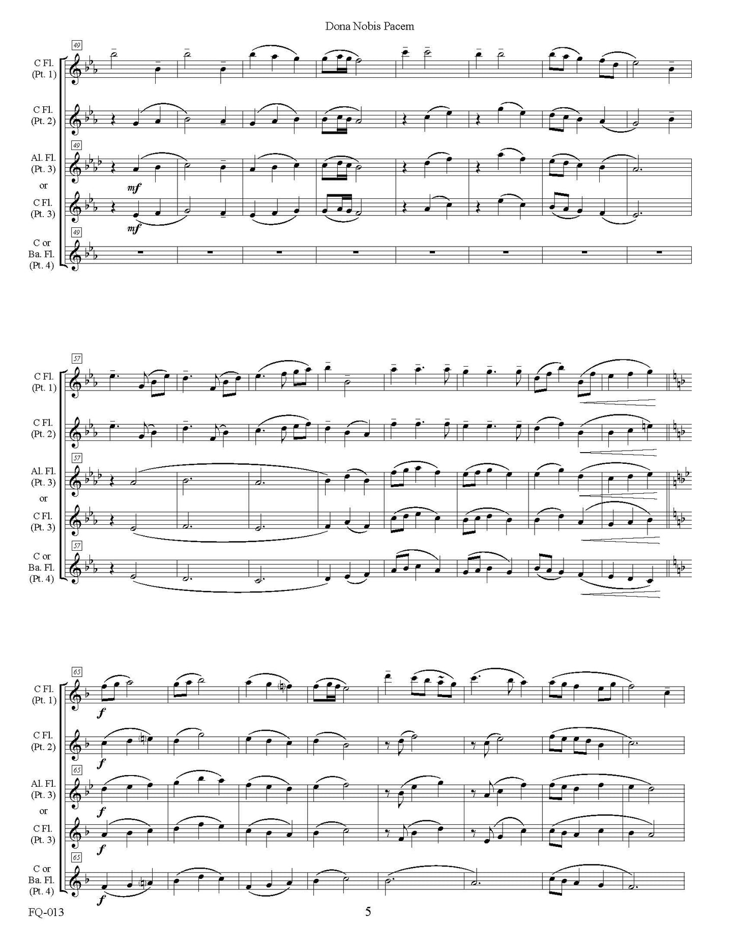 FQ-013 Dona Nobis Pacem (Grant Us Peace)