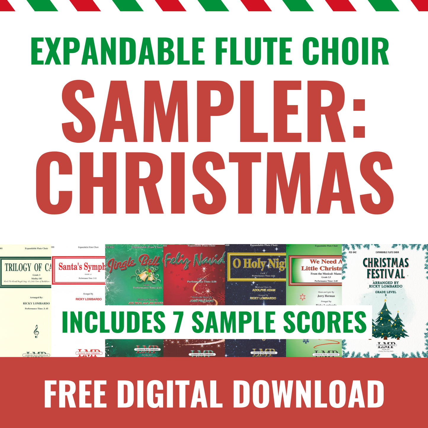 FREE Sampler: Christmas - Expandable Flute Choir (7)